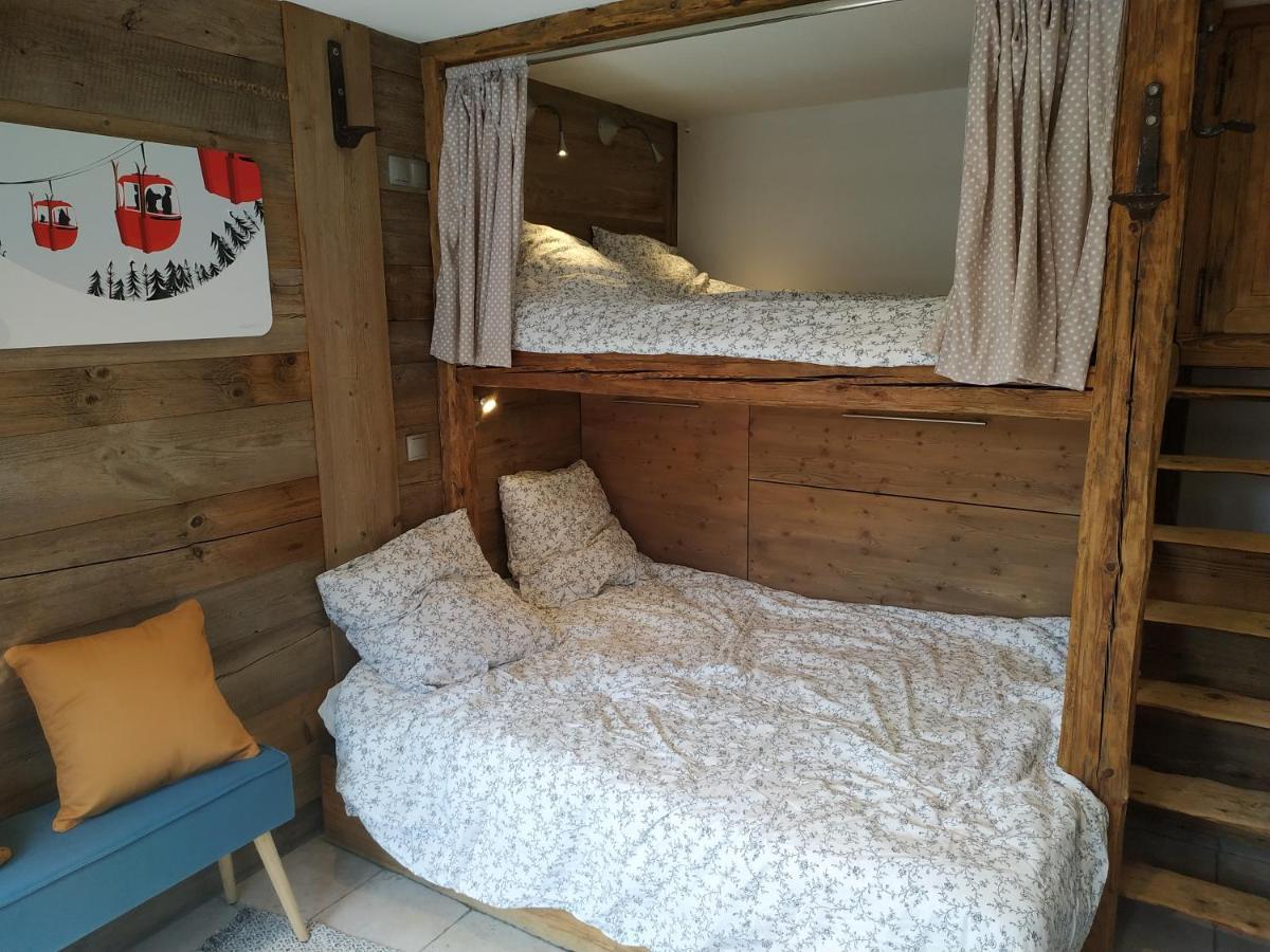 Le Montana - Studio Rue Du Centre - Cosy Et Montagnard - Navette Les Gets Luaran gambar