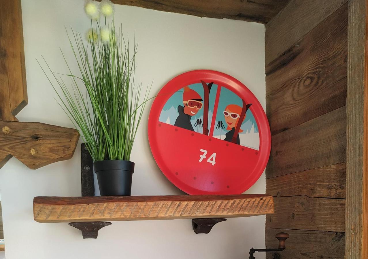 Le Montana - Studio Rue Du Centre - Cosy Et Montagnard - Navette Les Gets Luaran gambar